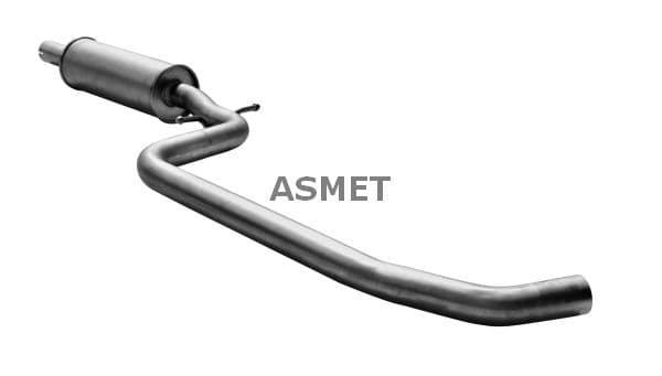 ASMET Stredný tlmič výfuku 03.126 1