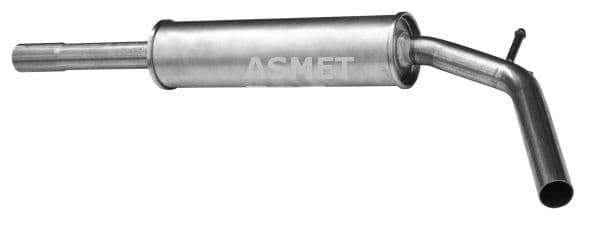 ASMET Stredný tlmič výfuku 03050 1