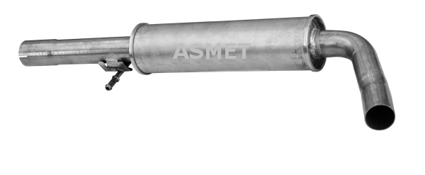 ASMET Stredný tlmič výfuku 03076 1
