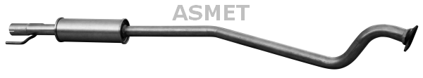 ASMET Stredný tlmič výfuku 05141 1