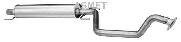 ASMET Stredný tlmič výfuku 05174 1
