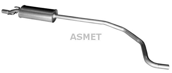 ASMET Stredný tlmič výfuku 05.267 1