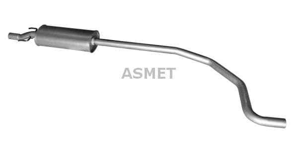 ASMET Stredný tlmič výfuku 05.272 1
