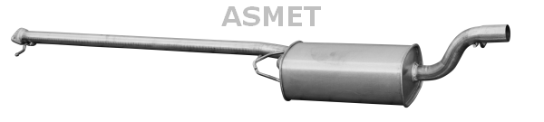 ASMET Stredný tlmič výfuku 07192 1