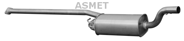 ASMET Stredný tlmič výfuku 07212 1