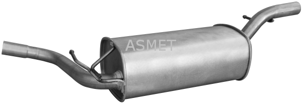 ASMET Stredný tlmič výfuku 11.039 1