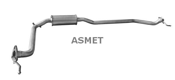 ASMET Stredný tlmič výfuku 13.031 1