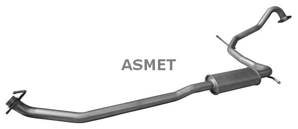 ASMET Stredný tlmič výfuku 13.033 1