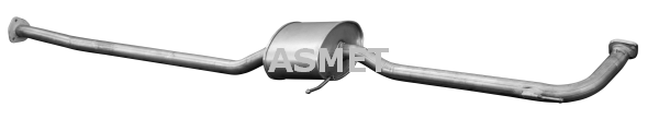 ASMET Stredný tlmič výfuku 13.004 1