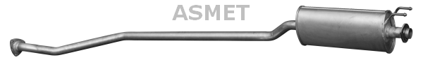 ASMET Stredný tlmič výfuku 13028 1