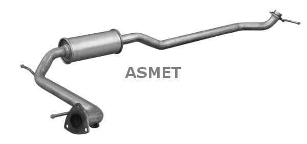 ASMET Stredný tlmič výfuku 13.036 1