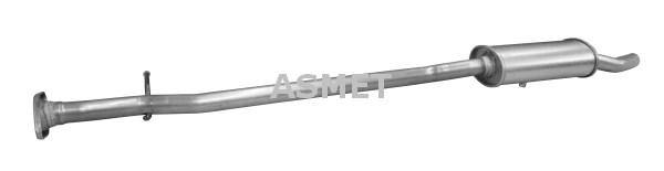 ASMET Stredný tlmič výfuku 14.037 1