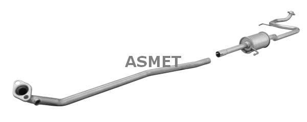 ASMET Stredný tlmič výfuku 20.042 1