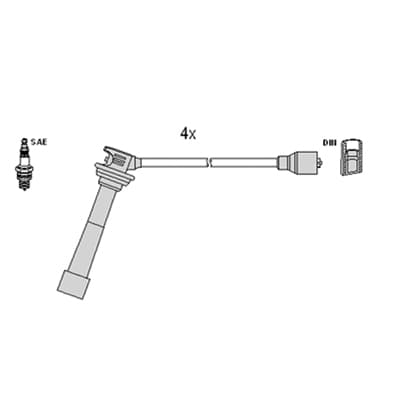 HITACHI Sada zapaľovacích káblov 134374 1