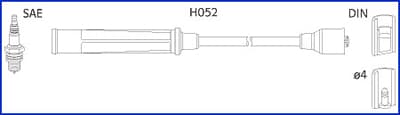 HITACHI Sada zapaľovacích káblov 134576 1