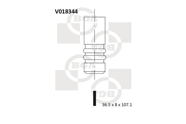 BGA Sací ventil V018344 1