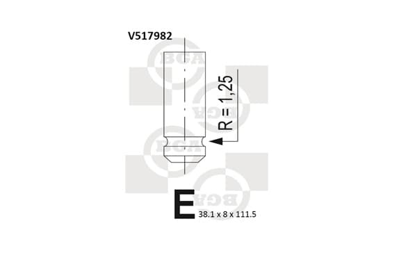 BGA Sací ventil V517982 1