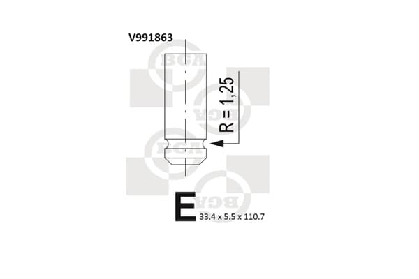 BGA Sací ventil V991863 1