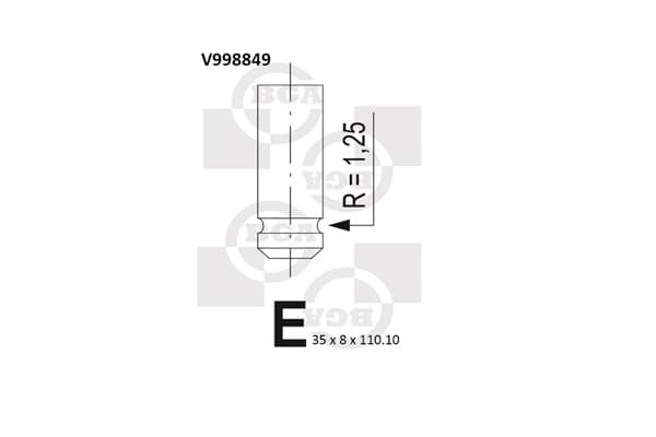 BGA Sací ventil V998849 1