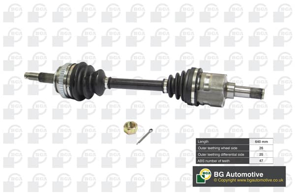 BGA Hnací hriadeľ DS1300L 1