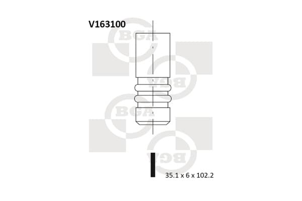 BGA Sací ventil V163100 1