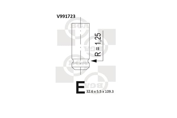 BGA Sací ventil V991723 1
