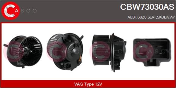 CASCO Vnútorný ventilátor CBW73030AS 1