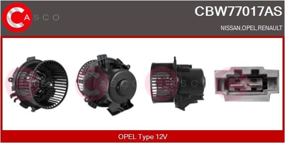CASCO Vnútorný ventilátor CBW77017AS 1