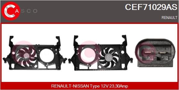 CASCO Elektromotor vetráka chladiča CEF71029AS 1