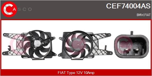 CASCO Elektromotor vetráka chladiča CEF74004AS 1