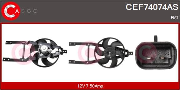 CASCO Elektromotor vetráka chladiča CEF74074AS 1