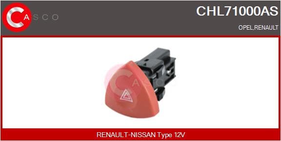 CASCO Vypínač Výstražných smeroviek CHL71000AS 1