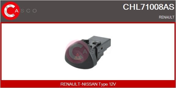 CASCO Vypínač Výstražných smeroviek CHL71008AS 1