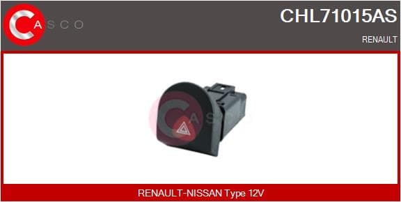 CASCO Vypínač Výstražných smeroviek CHL71015AS 1