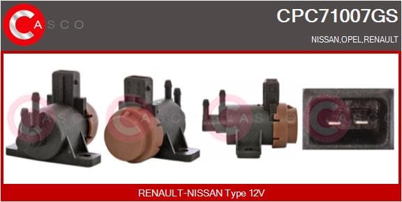 CASCO Menič tlaku, Riadenie výfukových plynov CPC71007GS 1