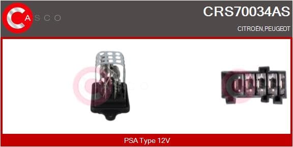 CASCO Odpor vnútorného ventilátora CRS70034AS 1