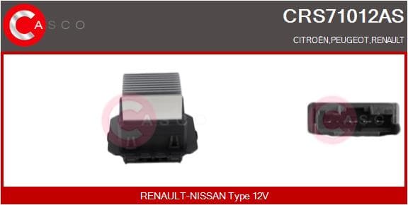 CASCO Odpor vnútorného ventilátora CRS71012AS 1