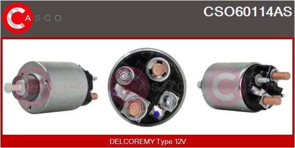 CASCO Elektromagnetický spínač pre štartér CSO60114AS 1