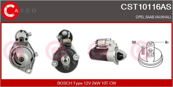 CASCO Štartér CST10116AS 1