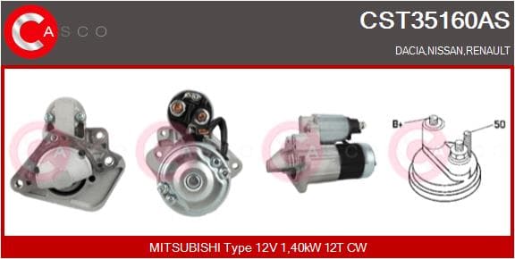 CASCO Štartér CST35160AS 1