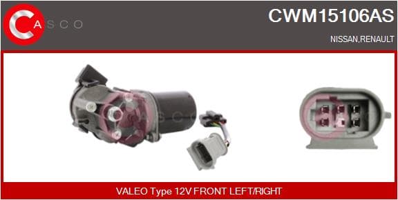 CASCO Motor stieračov CWM15106AS 1