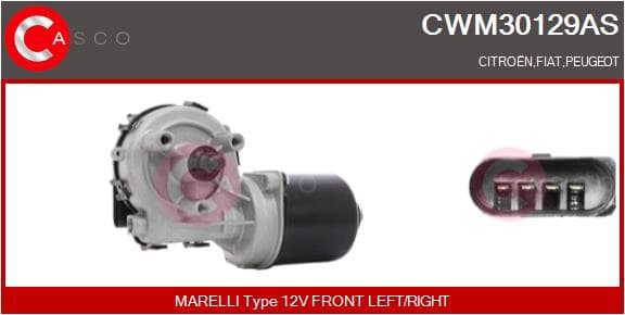 CASCO Motor stieračov CWM30129AS 1