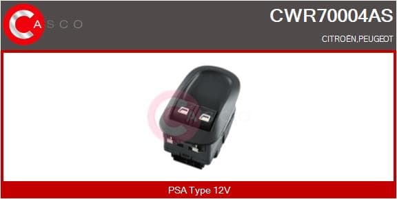CASCO Spínač elektrického otvárania okien CWR70004AS 1