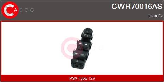 CASCO Spínač elektrického otvárania okien CWR70016AS 1