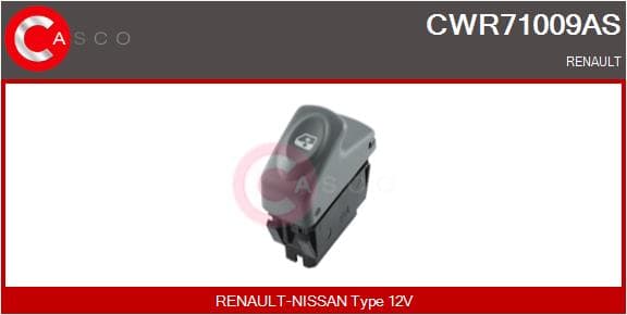 CASCO Spínač elektrického otvárania okien CWR71009AS 1