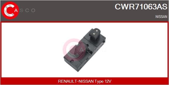 CASCO Spínač elektrického otvárania okien CWR71063AS 1