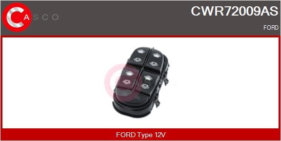 CASCO Spínač elektrického otvárania okien CWR72009AS 1