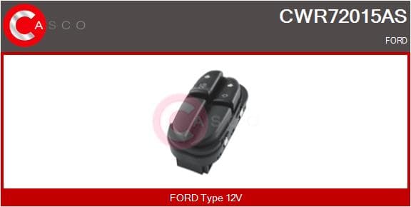 CASCO Spínač elektrického otvárania okien CWR72015AS 1