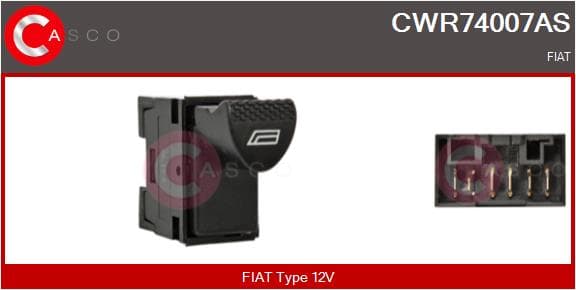 CASCO Spínač elektrického otvárania okien CWR74007AS 1