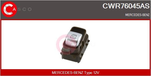 CASCO Spínač elektrického otvárania okien CWR76045AS 1